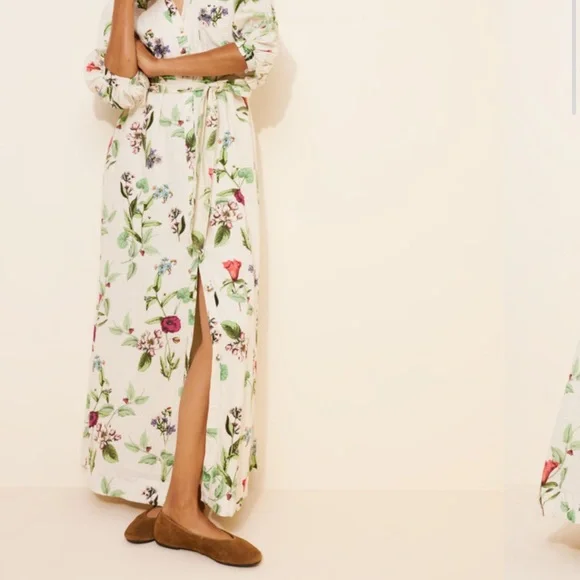 Maeve Anthropologie Floral Tie-Waist Maxi XS